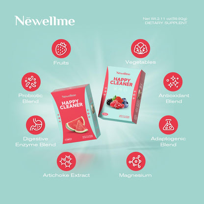 NEWELLME Happy Cleaner Super Greens – Watermelon (Sugar-Free)