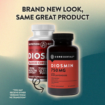 NGL Pure Diosmin 750 mg – Citrus Bioflavonoids for Blood Circulation & Leg Vein Health | 90 Capsules