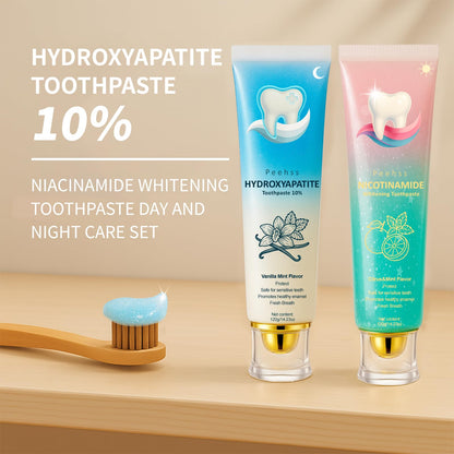 Hydroxyapatite 10% Toothpaste with Niacinamide – Enamel Repair & Gum Care (Fluoride-Free)
