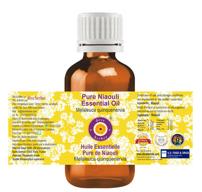 Deve Herbes Pure Niaouli Essential Oil – Steam Distilled 100ml