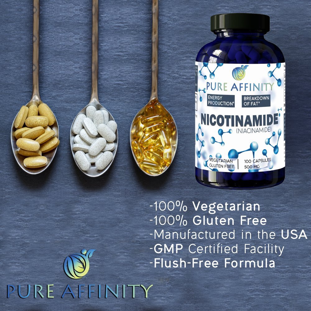 Nicotinamide 200 Count – 500 mg Niacinamide | Pure Affinity