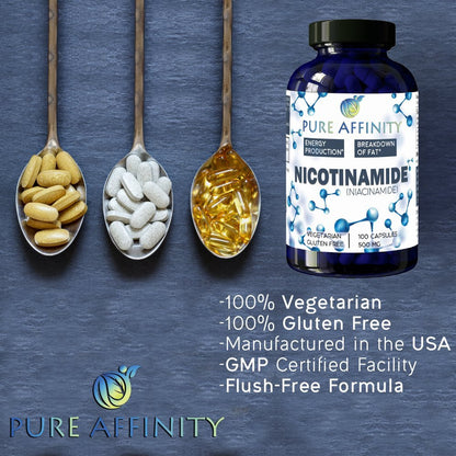 Nicotinamide 200 Count – 500 mg Niacinamide | Pure Affinity