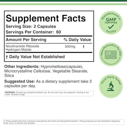 Nicotinamide Riboside NR – NAD+ Support Supplement | Double Wood