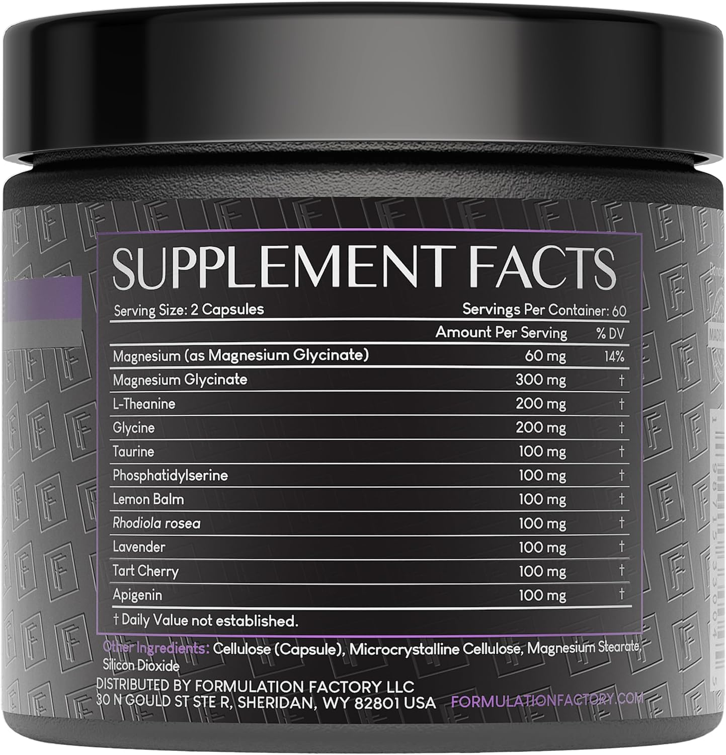 Formulation Factory The Night Before 10-in-1 Midnight Maximizer Sleep Supplement — Magnesium Glycinate, L-Theanine & More (360 Capsules, 6 Months)