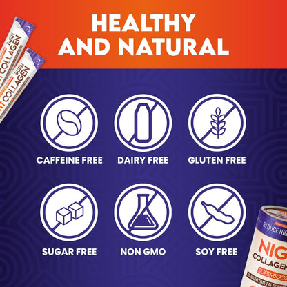 Night Collagen Burn by Skinny Coffee SuperBoost | Sleep Support, Metabolism & Cravings Control | 60 Servings
