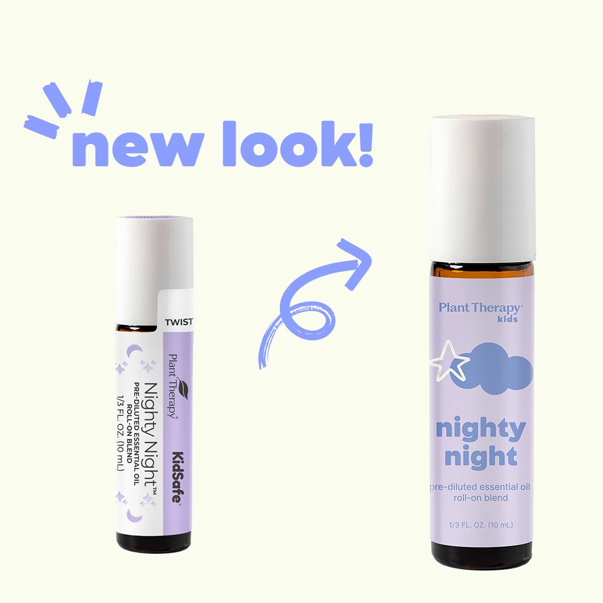 Plant Therapy KidSafe Nighty Night Essential Oil Blend for Sleep 10 mL Roll-On | 100% Pure, Therapeutic Grade