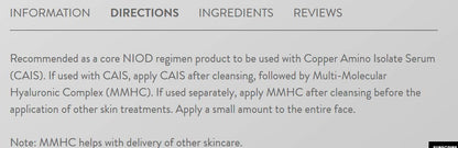 NIOD Multi-Molecular Hyaluronic Complex - 1 Oz