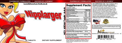 MARINANATURALS Nipplarger Nipple Enlargement & Breast Enlargement - 60 Tablets, Skin Tightening