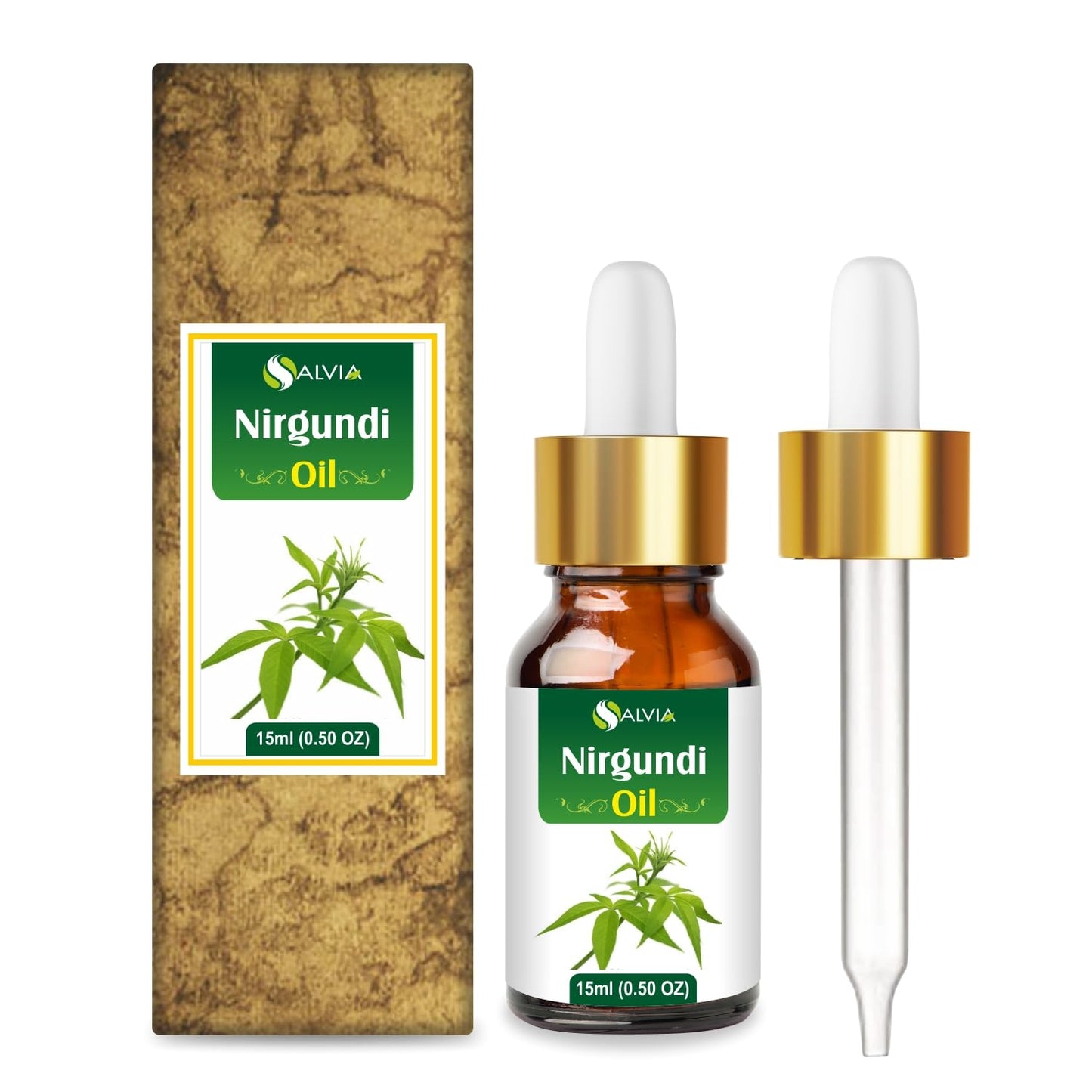 Nirgundi Oil (Vitex negundo) Essential Oil – 0.50 Fl Oz, Pure & Natural, Therapeutic Grade