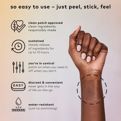 Nite Nite Sleep Patch by The Good Patch – Hemp & Melatonin, Sustained Release (8 Patches)