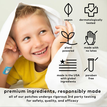 The Good Patch Nite Owl Patch – Natural Sleep Patch for Kids (12 Patches) with Tart Cherry, Chamomile & Skullcap