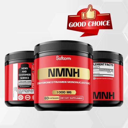 NMNH (Dihydronicotinamide Mononucleotide) – NMN Supplement Alternative – 1000mg per Serving NAD Support – 60 Capsules (30 Days)