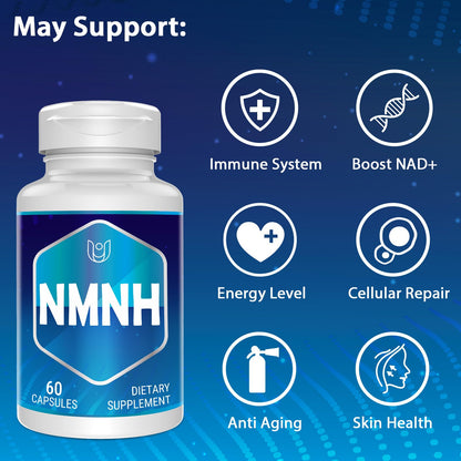 Ucessuyy NMNH NAD Supplement - 500 mg NMNH for NAD+ Support - 240 Servings