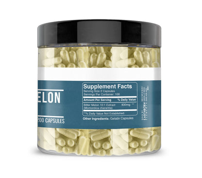 Earthborn Elements Bitter Melon 200 Capsules – Pure & Undiluted, No Additives