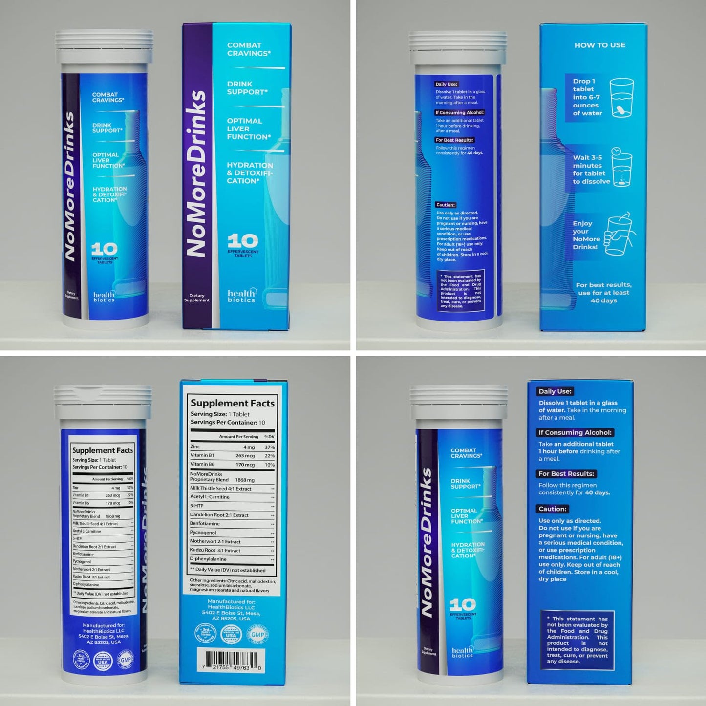 NoMoreDrinks Anti Alcohol Craving Supplement | Liver Detox & Energy Support