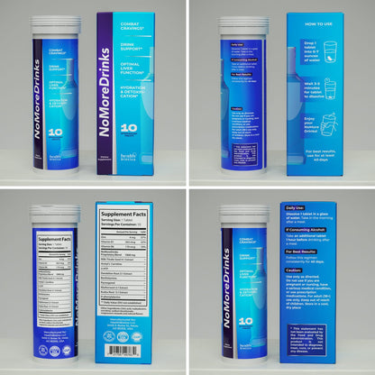 NoMoreDrinks Anti Alcohol Craving Supplement | Liver Detox & Energy Support