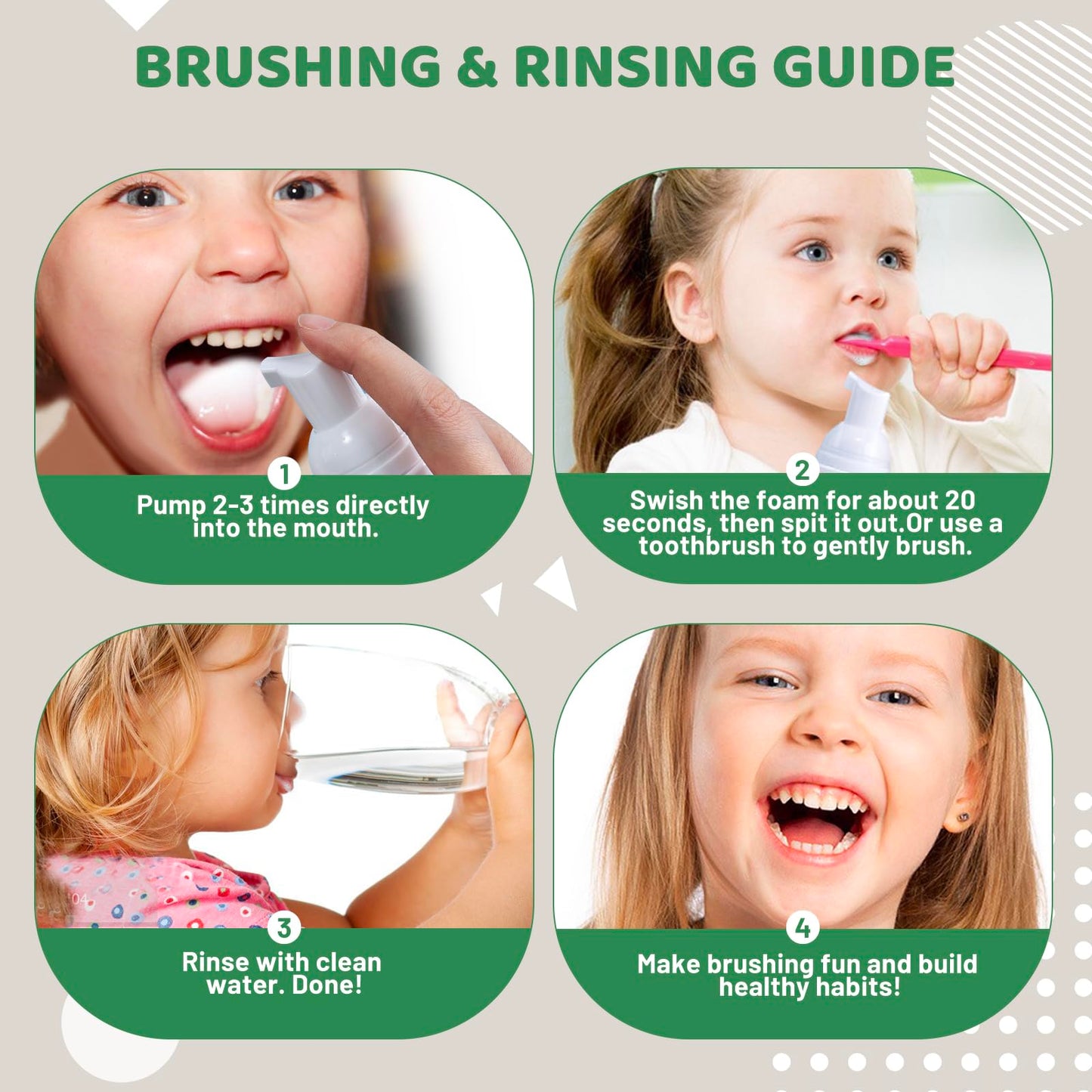 NOHOO Fluoride-Free Foam Toothpaste for Kids – Watermelon Flavor (2 Pack)