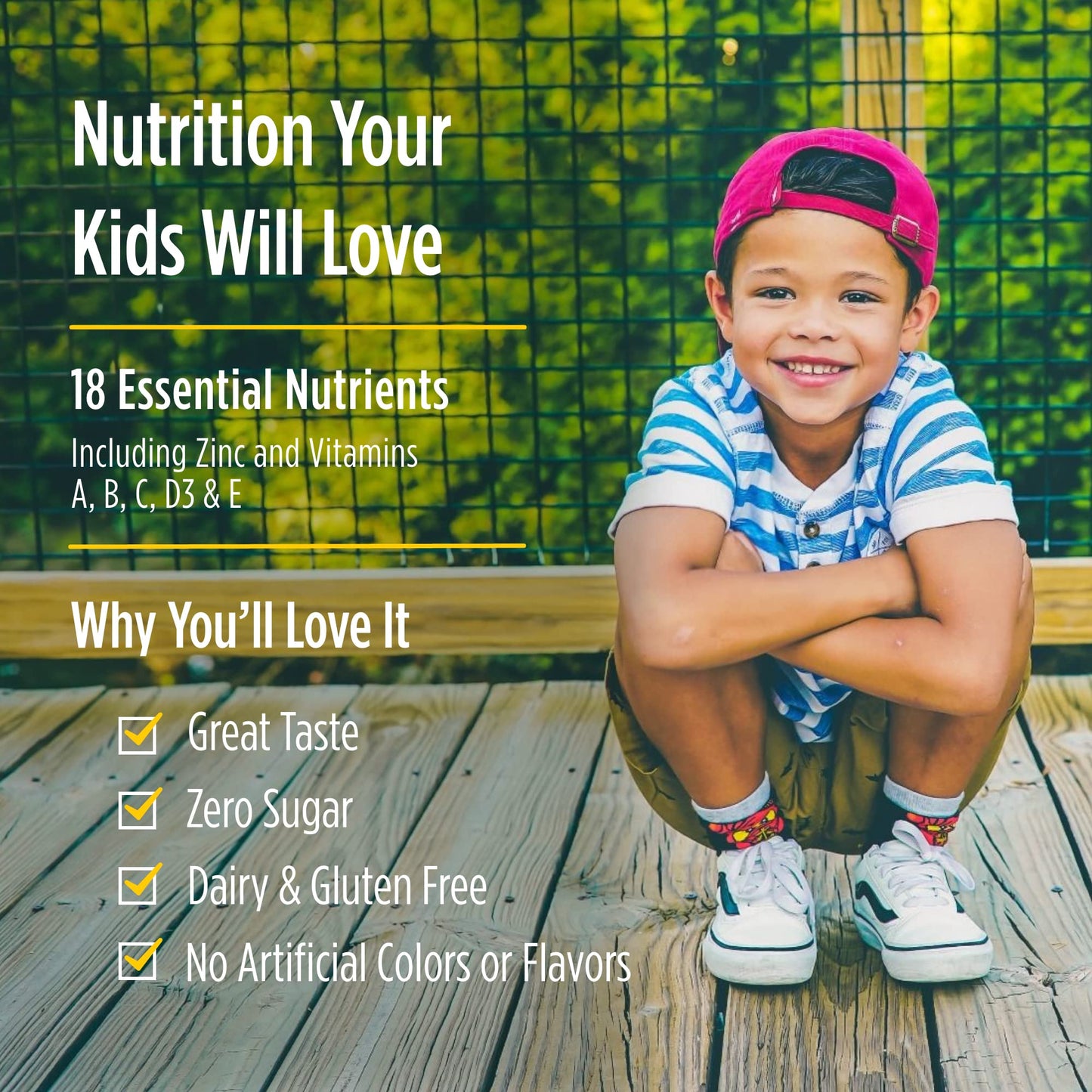 Nordic Naturals Zero Sugar Kids Multi Gummies – Orange Lemon, 120 Gummies | Ages 4+