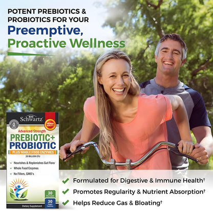 Advanced Prebiotics & Probiotics for Digestive Health – Women & Men