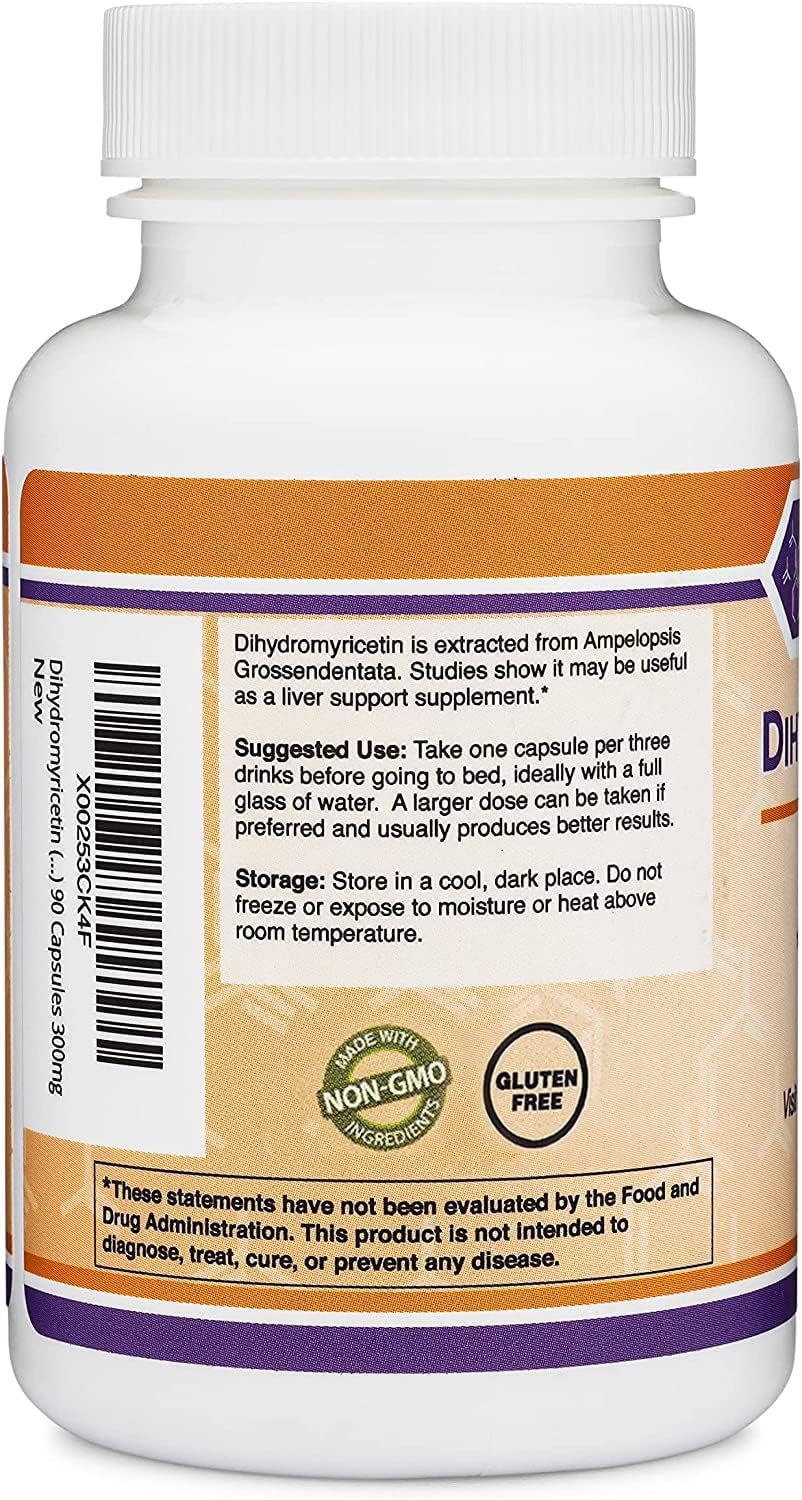 Double Wood DHM Depot – Liver Support, 50 Capsules (300 mg each) Pack of 2 – Non-GMO & Gluten Free