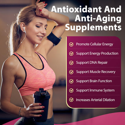 NAD Supplement 1100mg + Resveratrol 600mg | Liposomal NAD+ Capsules with Pterostilbene & Quercetin - Sizyok
