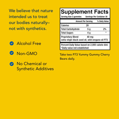 Kid-e-kare Yummy Gummy Cherry Bears – 60 Cherry Gummies | Immune Support for Kids