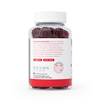 Humann Tart Cherry Gummies – NSF Certified Sport, Sugar-Free & Vegan