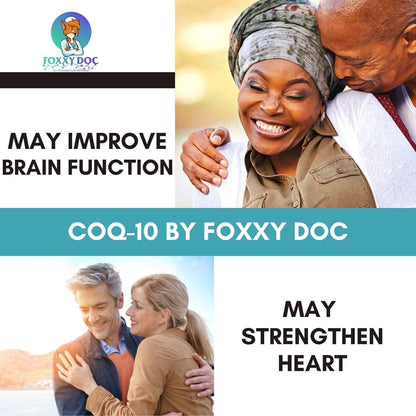Dr. Valerie Nelson CoQ10 200mg - Quick Absorption Veggie Caps - Non-GMO | 200 Count | Foxxy Doc