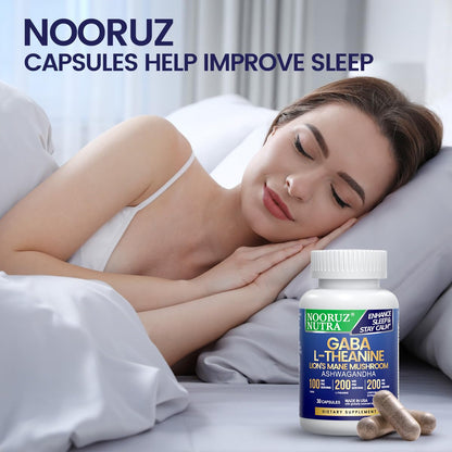 NOORUZ Lions Mane Mushroom Supplement – Energy, Focus & Immunity (30 Caps)