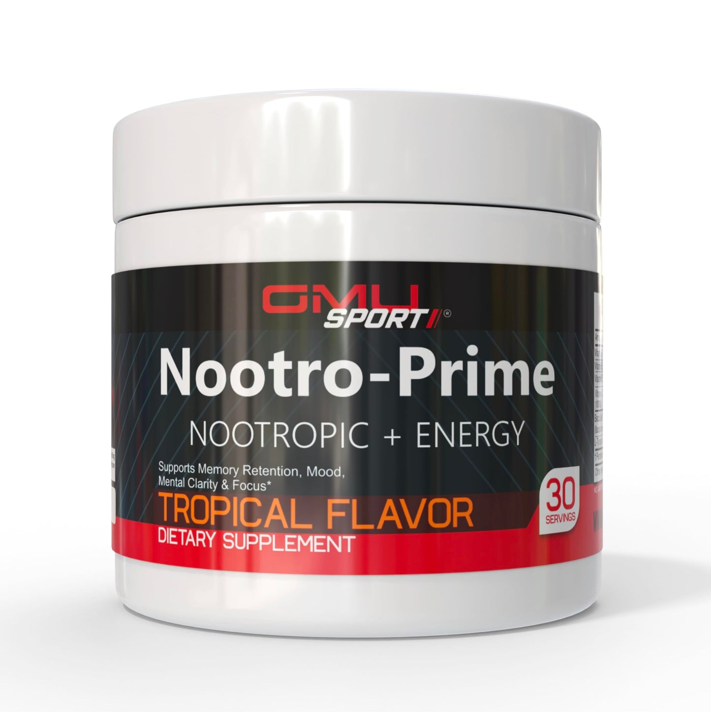 Nootro-Prime Brain Boost – Focus & Memory Nootropic (30 Servings) Tropical