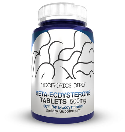 Nootropics Depot Beta Ecdysterone 50% Tablets (500mg) – Cyanotis Arachnoidea Extract, 30 Count