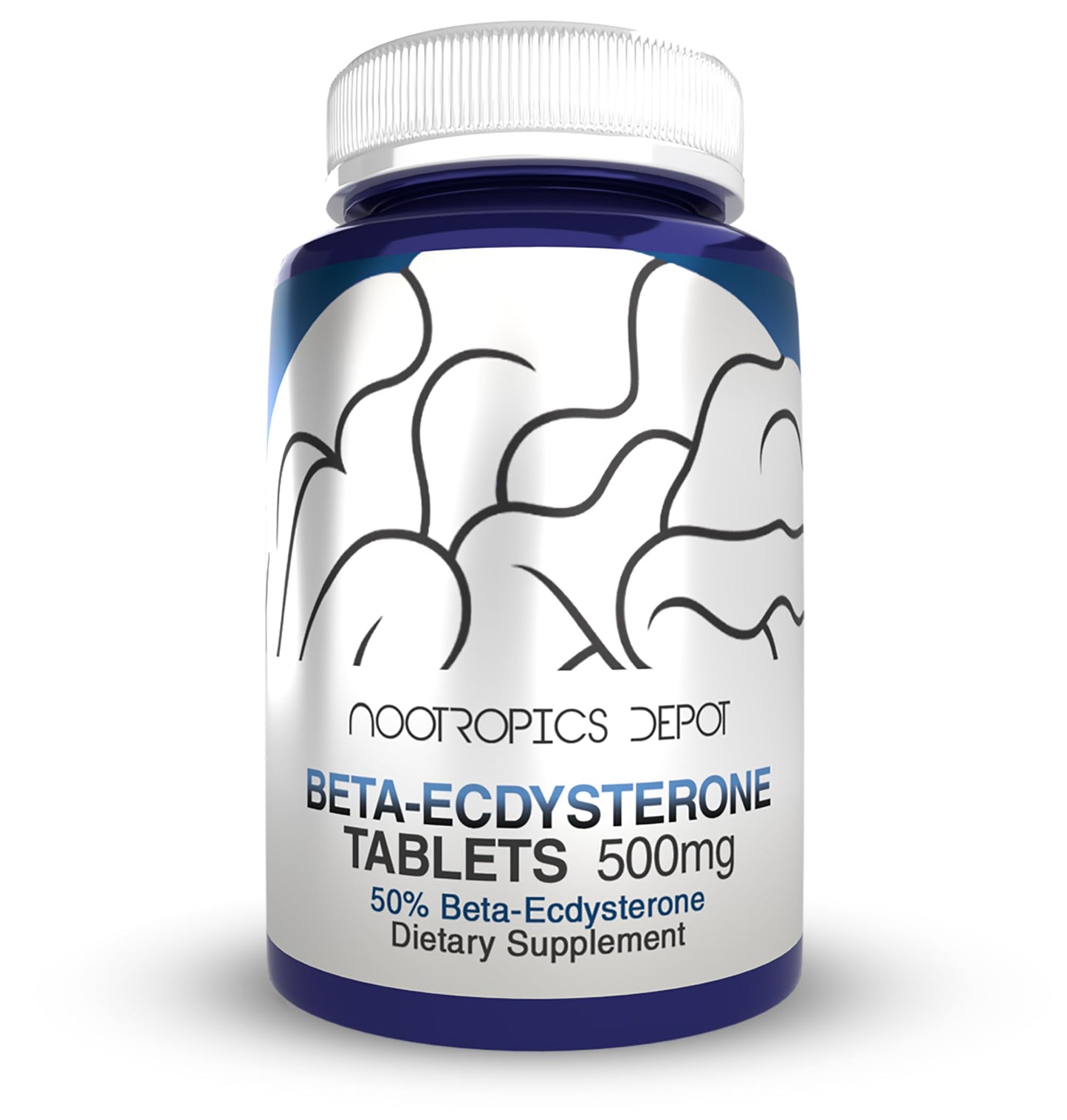 Nootropics Depot Beta Ecdysterone 50% Tablets (500mg) – Cyanotis Arachnoidea Extract, 30 Count