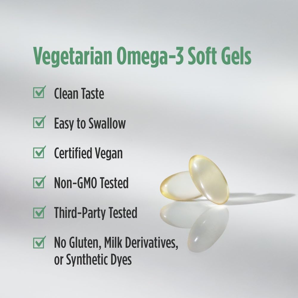 Nordic Naturals Algae DHA - 90 Soft Gels, 500 mg Vegan Omega-3 DHA