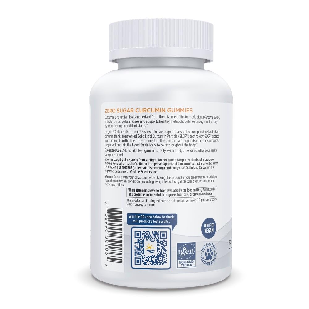 Nordic Naturals Zero Sugar Curcumin Gummies - Mango, 60 Gummies - 200 mg Curcumin
