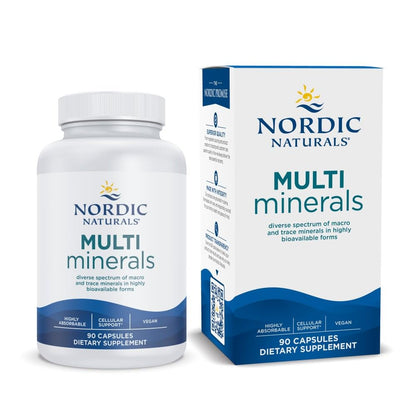 Nordic Naturals Multi Minerals Unflavored – 90 Capsules | 11 Essential Minerals | Vegan & Non-GMO | 30 Servings