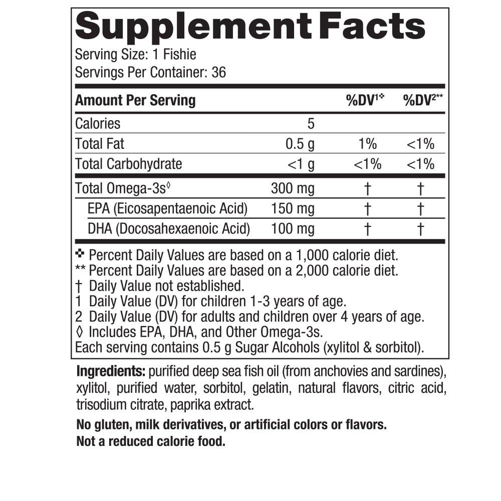 Nordic Naturals Omega-3 Fishies Tutti Frutti - 36 Servings, 300 mg EPA/DHA