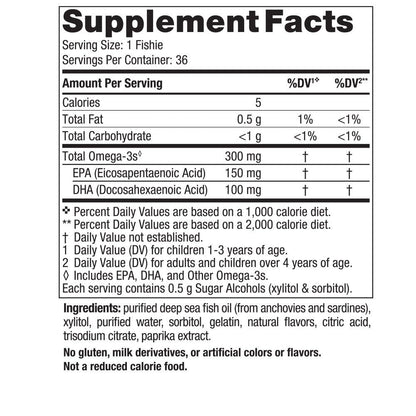 Nordic Naturals Omega-3 Fishies Tutti Frutti - 36 Servings, 300 mg EPA/DHA