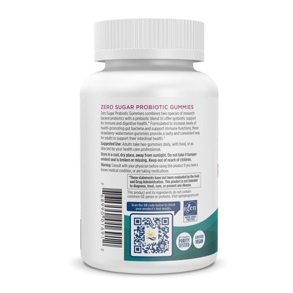 Nordic Naturals Zero Sugar Probiotic Gummies - Strawberry Watermelon, 40 Gummies | Digestive & Immune Support