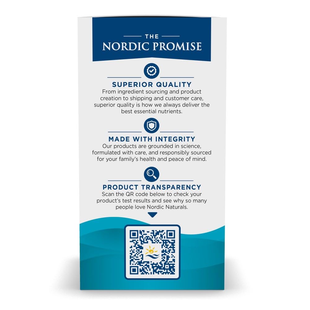 Nordic Naturals Ultimate Omega Mini D3 Lemon | 60 Mini Soft Gels, 1120 mg Omega-3 + 1000 IU Vitamin D3 | EPA & DHA | Brain & Heart Health | 30 Servings