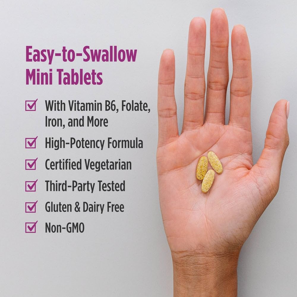 Nordic Naturals Vegetarian Prenatal Multivitamin Minis – 90 Easy-to-Swallow Tablets | Non-GMO
