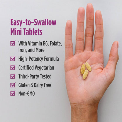 Nordic Naturals Vegetarian Prenatal Multivitamin Minis – 90 Easy-to-Swallow Tablets | Non-GMO