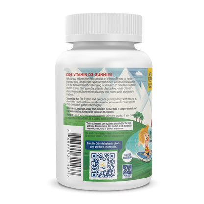 Nordic Naturals Vitamin D3 Gummies Kids - Wild Watermelon Splash, Pack of 2 | 400 IU D3