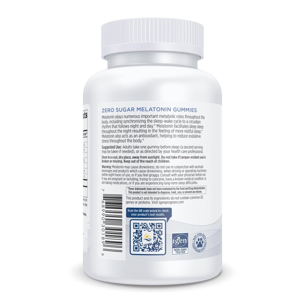 Nordic Naturals Zero Sugar Melatonin Gummies – Raspberry, 1.5 mg, 120 Gummies | Vegan & Non-GMO