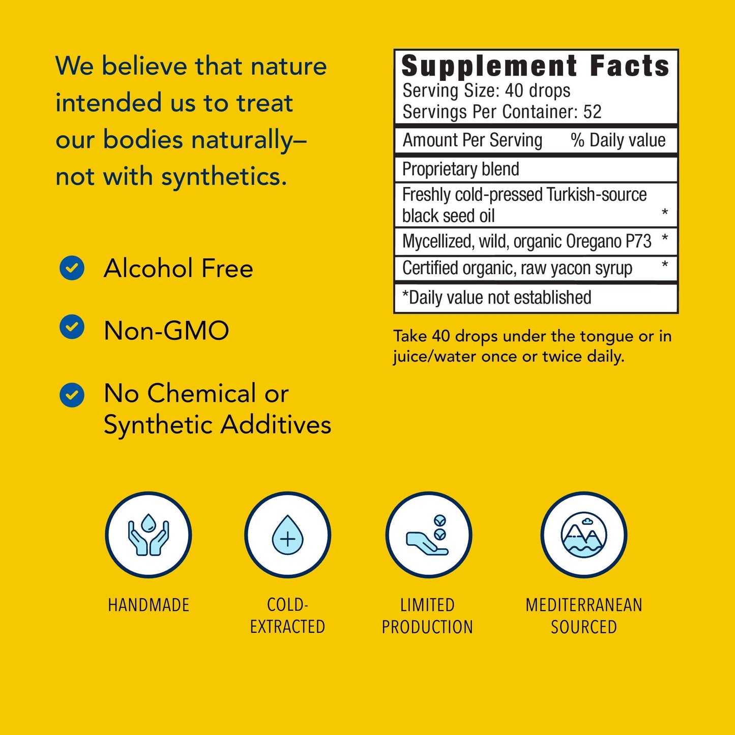 North American Herb & Spice Black Seed Oil Absorb-Max TQ – Sublingual Drops (2 fl oz) – Immune & Digestive Support – Non-GMO
