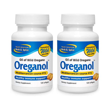 Oreganol P73 Pack of 2 – 120 Softgels | Unprocessed Wild Oregano Oil (Vegan)
