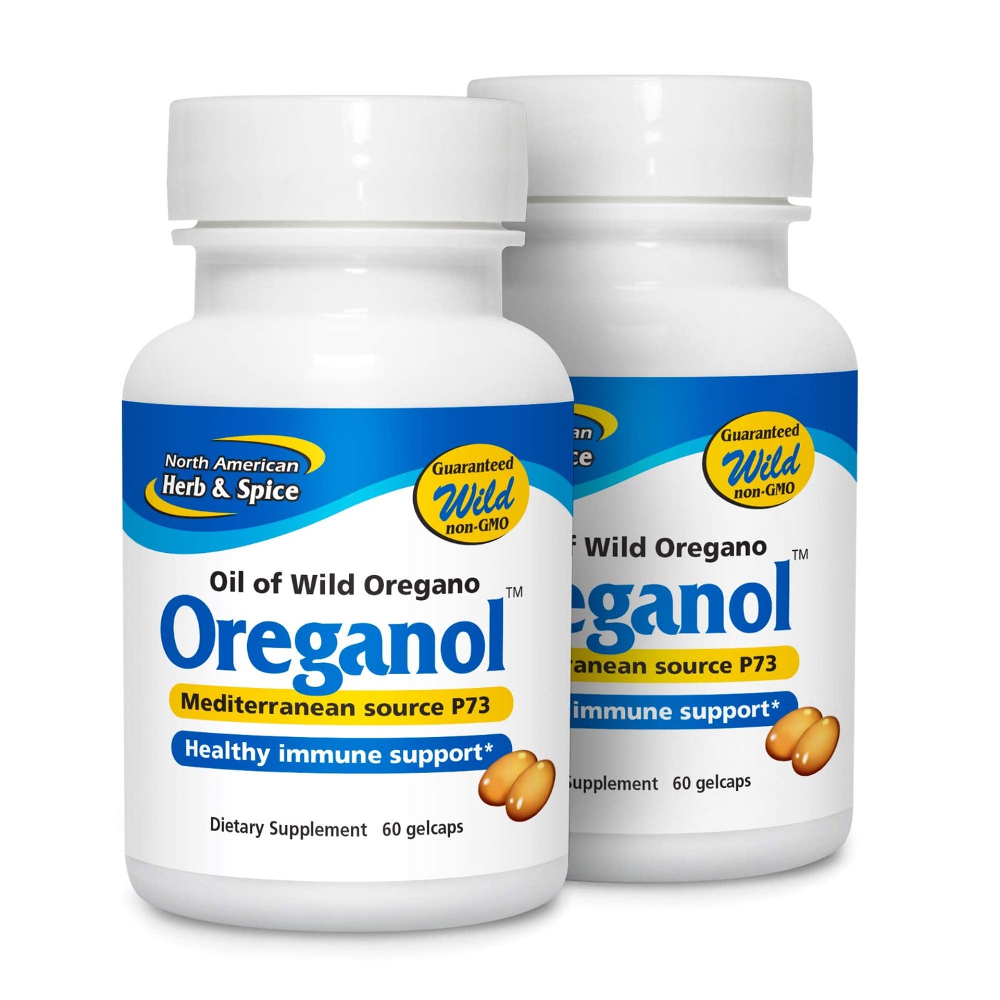 North American Herb and Spice: Natural Oreganol Dieaty Supplement Capsules, 60 count (Pack of 2)