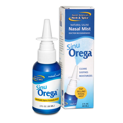 SinuOrega Nasal Spray by North American Herb & Spice – Oregano Oil & Sage, All-Natural, Alcohol-Free