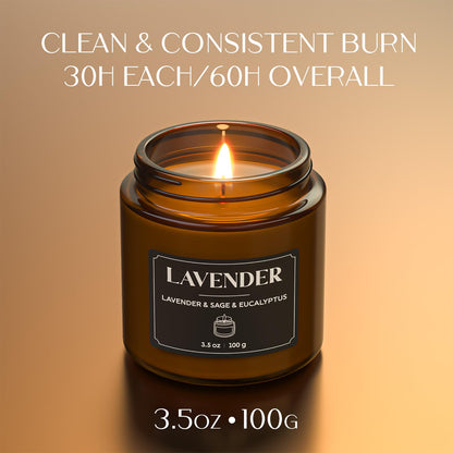 NORVENCE Scented Candles Gift Set | Premium Soy Candles for Home, Stress Relief, Gifts for Women & Men, Black & White, 7 oz