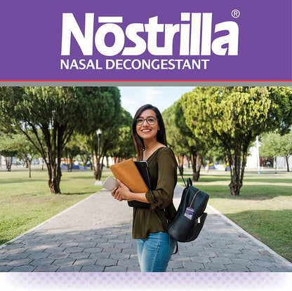 Nostrilla Nasal Decongestant Spray 0.5 oz – Stuffy Nose Relief (6 Pack)