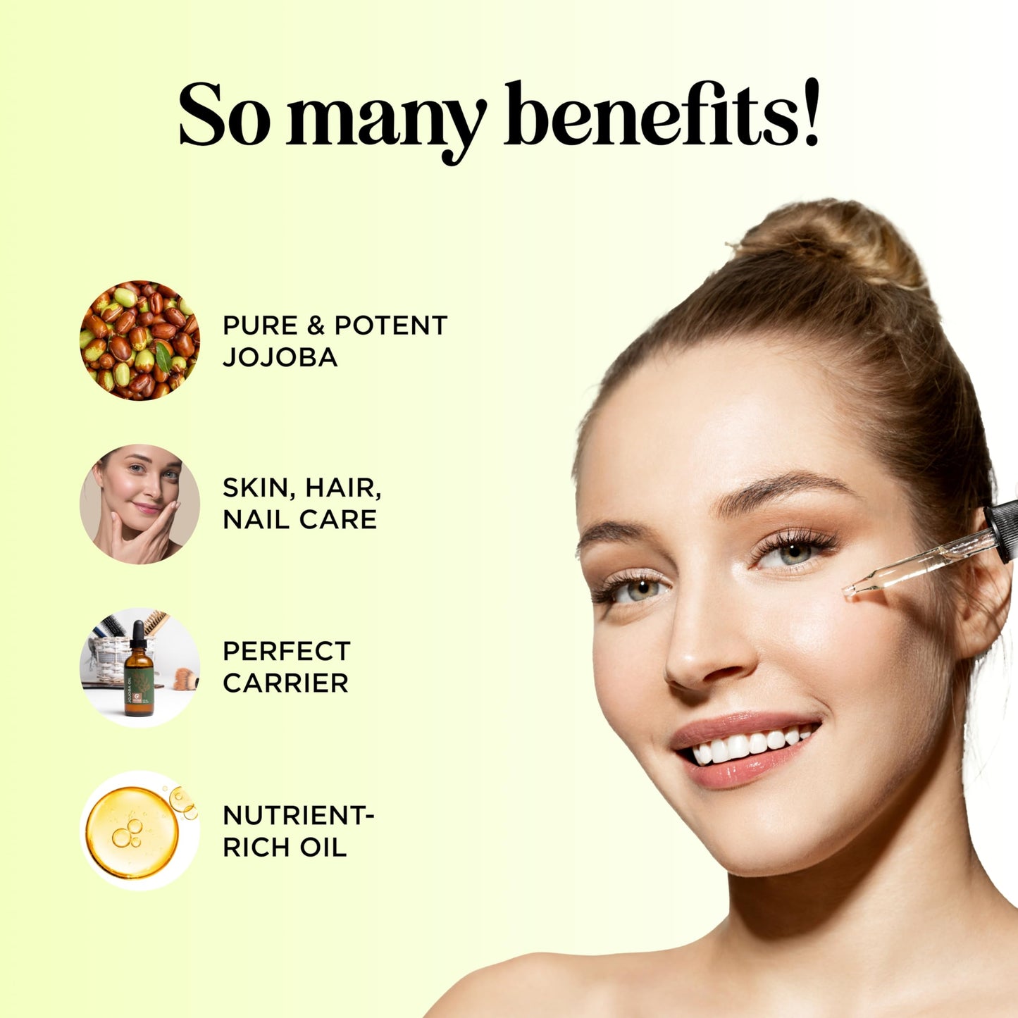 Nourishing Cold-Pressed Jojoba Oil - Pure Carrier Oil for Hair, Skin & Nails
